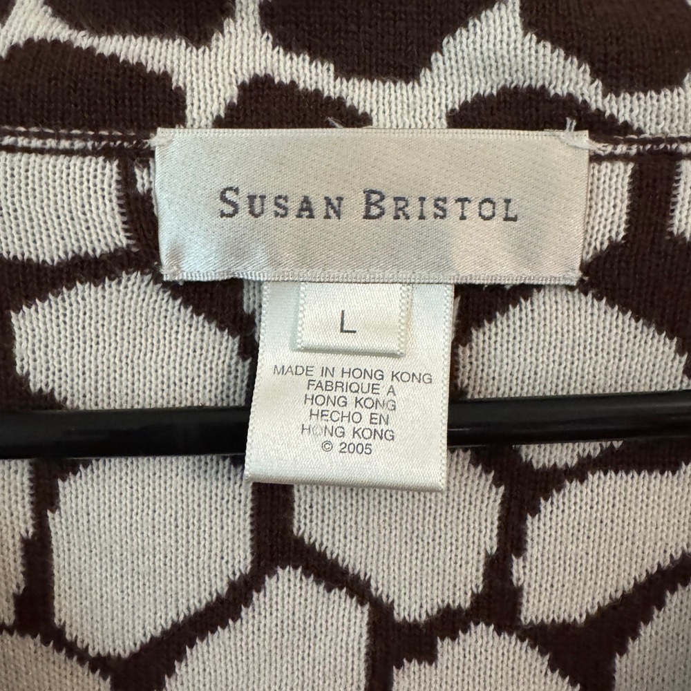 Giraffe Animal Print Cotton Top Susan Bristol Luxury Large Cozy Teacher Twee - Picture 6 of 9